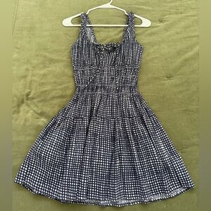 Ciao Lucia Blue and White Pleated Sundress